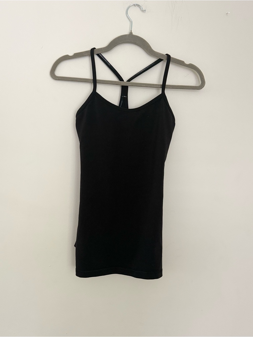 lululemon Flow Y Tank Top Black Size 4 - Picture 2 of 5
